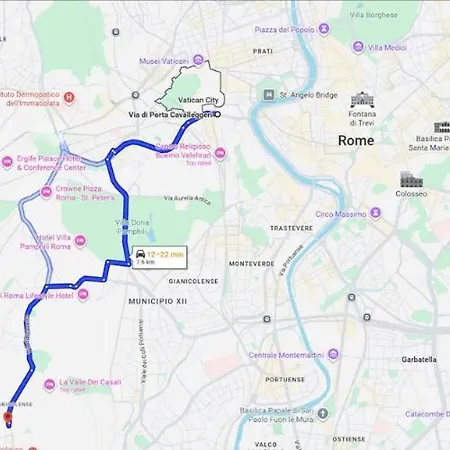 Sunny 2br Near Vatican , Ac , Bus 98 Direct Centre